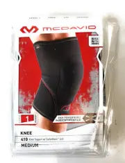McDavid 410 Neoprene Knee Support with Sorbothane Insert, Black, Size Medium