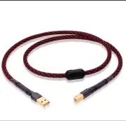 HIFI USB Cable Gold Plated Plug Type A to Type B Data Cord For DAC CD Amplifier
