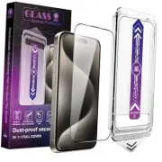 2-Pack Screen Protector Tempered Glass for 6.3-Inch, Auto iPhone 16 Pro HD