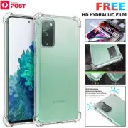 For Samsung S20 FE Note20 Ultra Clear Case Crystal Shockproof Flexible TPU Cover