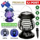 Solar Powered LED Bug Zapper Light Garden Mosquito Killer Repeller Lamp Tools