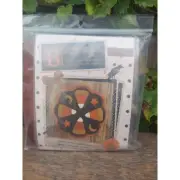 Buttermilk Basin Candy Corn Candle Mat Kit 8.5" Round Hand-Dyed Washed Wool