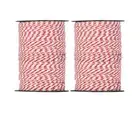 500m x2 Electric Fence Wire Tape Poly Stainless Steel Temporary Fencing Kit