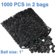 1" Bio Balls 1000pcs 4 Gal Aquarium filter Media Pond Canister Filter Media