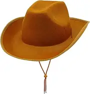 [Vaveren] Western Cowboy Hat Cowgirl Hats Breathable Dress up Costume Accessories Western Cap Hat Jazz Hat for Club Engagement Unisex Adults Party