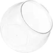 TOYANDONA Small Portable Aquarium Tank Clear Plastic Fish Bowl for Office Desk Impact Resistant Betta Fish Living Saving Design Lightweight and Easy to Clean