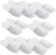 Homoyoyo Fabric Spa Slippers for Men Women 8 Pairs Disposable Slippers Non for Wedding Spa Home Use