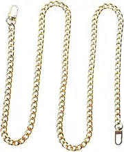 [Gadpiparty] 2Pcs Detachable Metal Bag Strap Chic Golden Shoulder Strap for Women Replacement for Crossbody and Messenger Bags Comfortable and Stylish Accessory