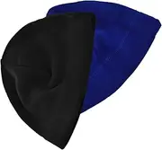[Minkissy] 2pcs Unisex Windproof Thermal Hat Men's Winter Warm Headband Running Cycling Cap Skull Cap Beanie Hat Windproof Sports Warm Fashionable Design