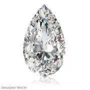 1.01ct E-SI2 Ideal Pol. Pear Shape AGI 100% Genuine Diamond 8.33x5.95x3.21mm