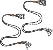 [Anneome] Stylish Crystal Necklace Holders Pcs Hand Woven Stone Mesh Pouches Empty Cage Necklaces for Custom Jewelry