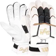 SKYHI Limited Edition Cricket Batting Gloves | Lighweight Leather Cricket Batting Gloves for Mens Right Hand and Left Hand Batsman