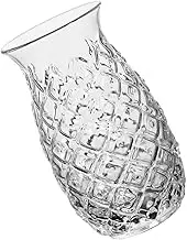 PRETYZOOM Pineapple Design Cocktail Glass Cup Wedding Drinkware Creative Embossed Glass for Bars Parties and Home Use Smooth Lip Finish Present for Friends and Family