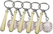 GAROZATION 5Pcs Baseball Keychains Stylish Bag Pendants for Backpack Purse Handbag Decor present for Sports Lovers Unique Accessories Occasion