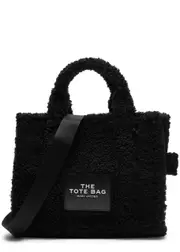 Marc Jacobs The Tote Medium Faux Shearling Tote - Black One Size