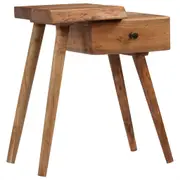 Bedside Table Solid Acacia Wood 45x32x55 cm vidaXL