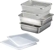 Shimomura 46965 Stacking Wide, Deep, Square, Colander, Bat, 6-Piece Set