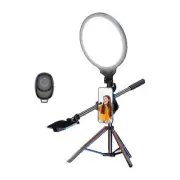 Full-Screen 12.6 Selfie Ring Light Tripod Set - 210Cm For Live Stream