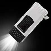 Rechargeable Solar Torch | Solar Crank Torch for Outdoor Activities | Powerful Flashlight with Long Range and Whistle for the Whole Family and Adults
