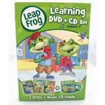 ☆翔祐之家☆ 正版 美國購回 跳跳蛙 LEAPFROG LEARNING SET (3片DVD + 1片CD) (全新)