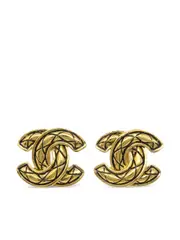 CHANEL Pre-Owned 2012 gold plated CC clip-on earrings