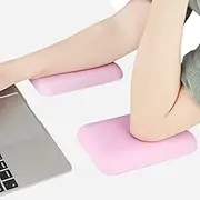 Leolee Elbow Rest Pads for Desk, Pink Ergonomic Wrist Rest Pad Arm Rest Pads with Memory Foam & Non-Slip Base, Armrest Cushion Support Pad Relieve Elbow and Wrist Pain for Computer, Office, 2 Packs