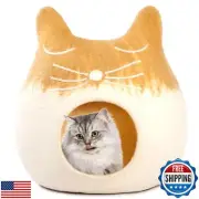 Luxurious Eco-Friendly Merino Wool Cat Cave Bed Sloth - Foldable Hideaway Pod