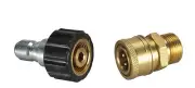 MTM M22 Pressure Washer Quick Connect Kit -M22 -14mm Plug And Brass M22 -15mm