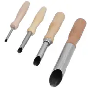 4pcs Clay Hole Cutters Stainless Steel Pottery Punch Hole Sculpting Tool Wit LLI