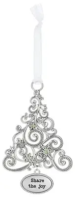 Ganz Ornament Oh Christmas Tree with Snowflakes - Share the Joy