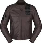 Spidi Roar Motorcycle Leather Jacket, black-red, Size 54 for Men Black Red