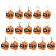 16Pcs Clicker Counter, 4 Digit Mechanical Handheld Tally Click Counter Orange