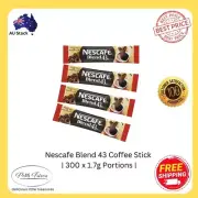 Nescafe Blend 43 INSTANT Coffee Sticks Portion Control Coffee 300 x Sachets.