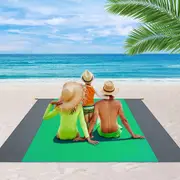 200*210cm Beach Blanket Sandproof Beach Mat Waterproof Quick Drying Outdoor Picnic Mat for Travel Camping Hiking,Green