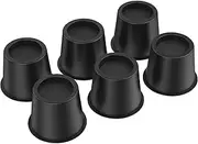 LYIYEYAN 4/6Pcs Bed Risers, 4 Inch Heavy Duty Round Furniture Risers, Bed Lifts Risers, Sofa Couch Lifts Risers, Table Leg Risers, Elevation in Height 3.2 Inch for Table Chair Sofa Bed (6 Pcs)