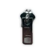 #5 Zipper Pull; Silver; Aluminum Alloy; Pack of 35