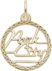 10K or 14K Gold Park City Faceted Charm by Rembrandt