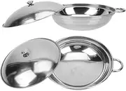 TIDTALEO Cooking Pot Kitchen Metal Pot Stainless Steel Pan for Cooking Induction Cookware Set