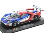 BBURAGO 2017 FORD GT RACE CAR TEAM UK 1/32 #66 RED / BLUE/ WHITE 18-41159
