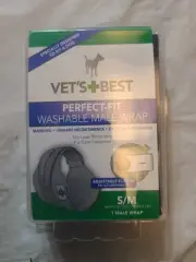 Vet s Best Washable Male Dog Diapers Small/Medium 1 Reusable DogDiaper