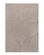 JONATHAN Y Nordby High-Low Geometric Arch Scandi Striped Indoor/Outdoor Area Rug