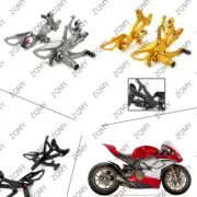 Rearset Foot peg Rear set Footrest Pedal pad For Ducati Panigale V4 2018-2020 19