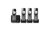 PANASONIC DECT Digital Cordless Phone 4 Handsets KX-TGD324ALB Excellent - Refurbished