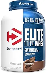 Dymatize Nutrition Elite - Whey Protein - Rich Chocolate - (5lb) 2.3kg, 5 lbs (56007A)