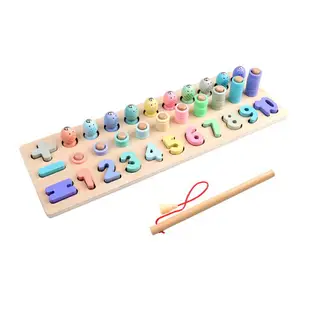 兒童認數字拼圖益智玩具寶寶1-3歲智力開發2男女孩幼兒早教積木質