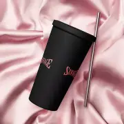 SAVAGE Insulated tumbler with a straw