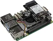 ZDE ZP512 PCIe to M.2 Key-M NVMe SSD Hard Drive Adapter Board Pip PCIe Peripheral Board Compatible with Raspberry Pi 5 Support Official Active Cooler