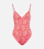 [Heidi Klein] Heidi Klein Tangier printed swimsuit AU 8 pink