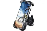 Bike Phone Holder for iPhone 15 Pro Max/Plus, 14 Pro Max, S9, S10 and More 4.7" to 6.8" Smartphones - Black