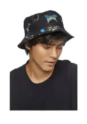 Tapout Forever 21 Bucket Hat One Size OSFM Black Yellow Splatter MMA Cap NWT